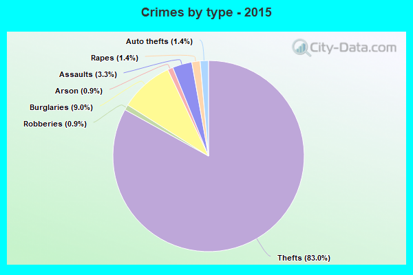 Crimes by type - 2015