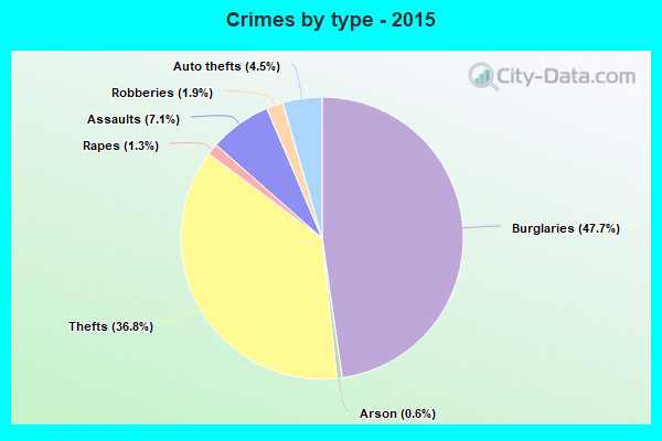 Crimes by type - 2015