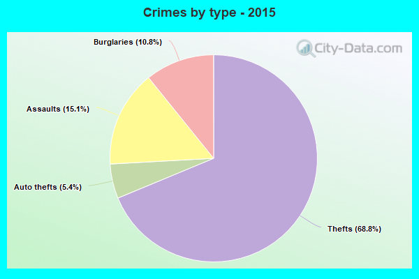 Crimes by type - 2015