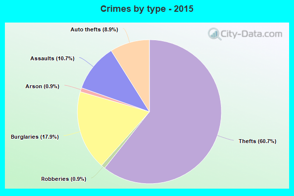 Crimes by type - 2015