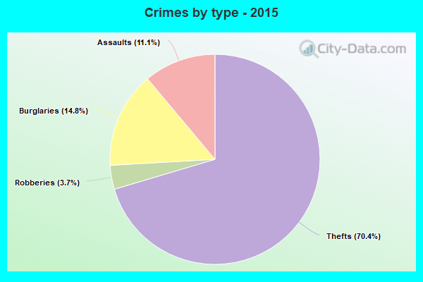 Crimes by type - 2015