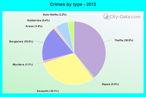 Crimes by type - 2015