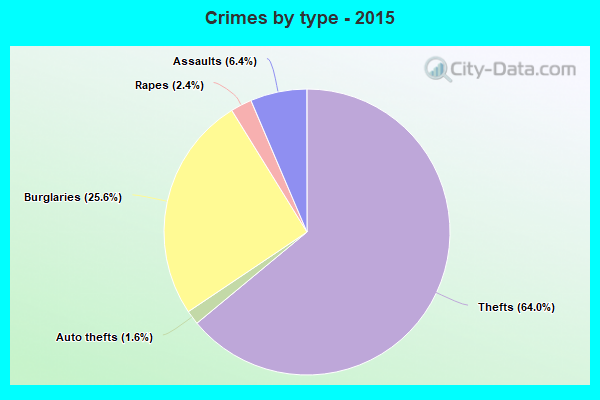 Crimes by type - 2015