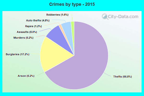 Crimes by type - 2015