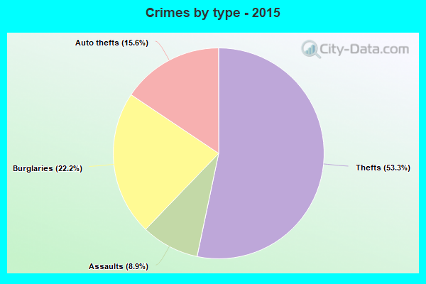 Crimes by type - 2015