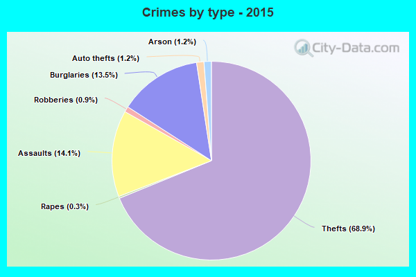 Crimes by type - 2015