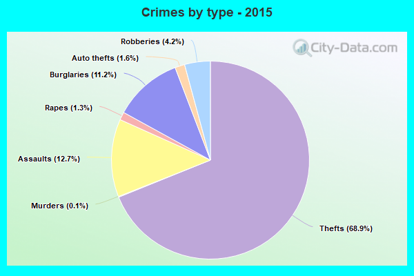 Crimes by type - 2015