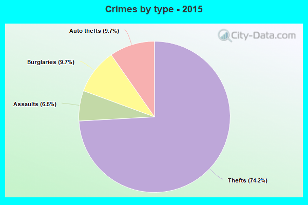 Crimes by type - 2015