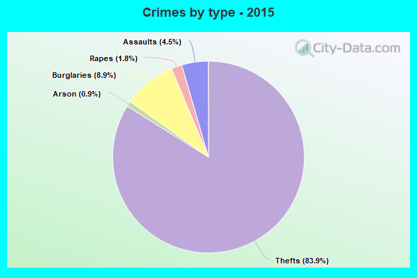 Crimes by type - 2015