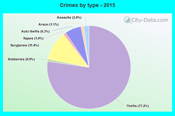 Crimes by type - 2015