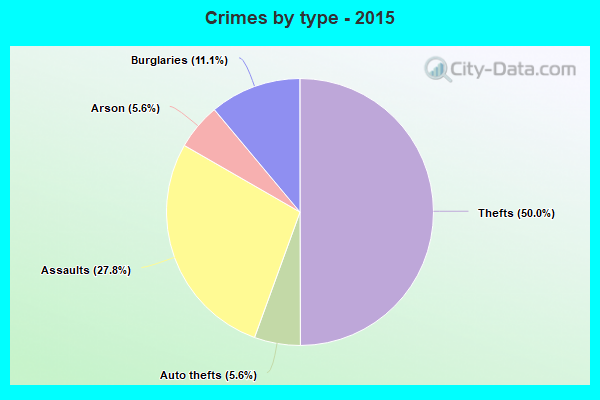 Crimes by type - 2015