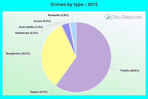 Crimes by type - 2015