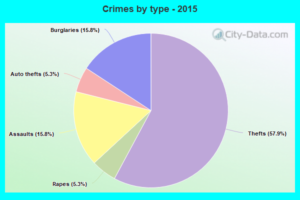 Crimes by type - 2015