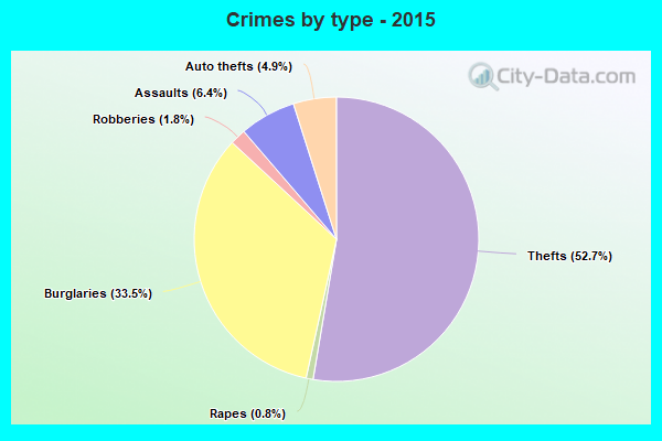 Crimes by type - 2015