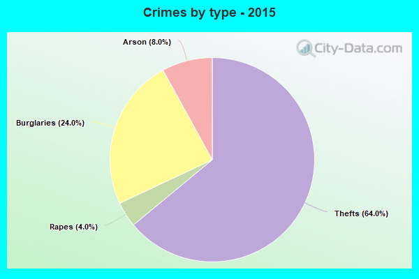 Crimes by type - 2015