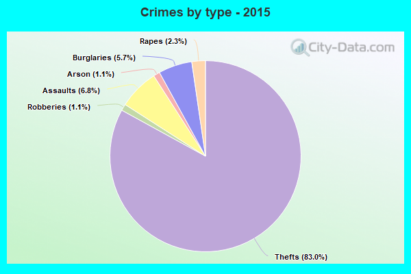 Crimes by type - 2015