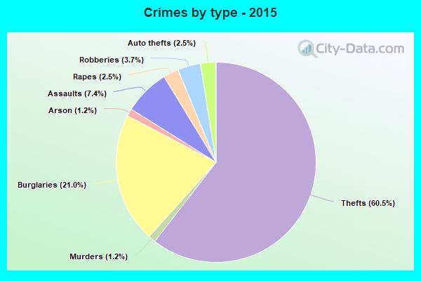 Crimes by type - 2015