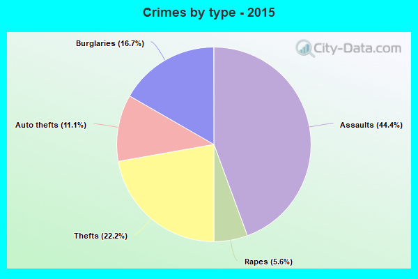 Crimes by type - 2015