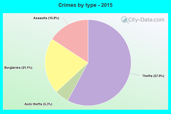 Crimes by type - 2015