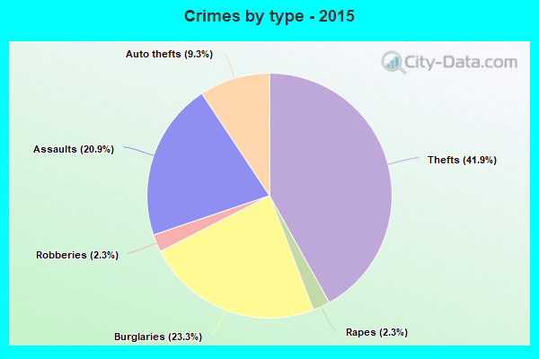 Crimes by type - 2015