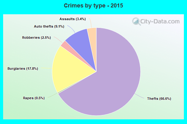 Crimes by type - 2015