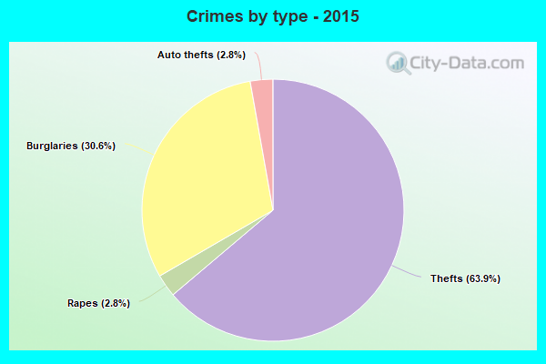 Crimes by type - 2015