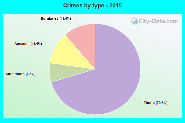 Crimes by type - 2015