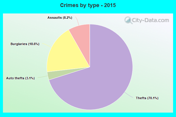 Crimes by type - 2015