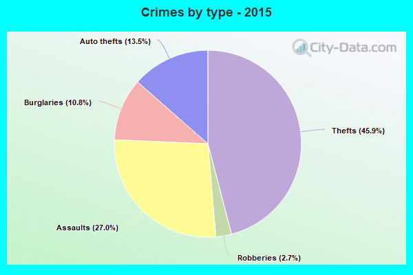 Crimes by type - 2015