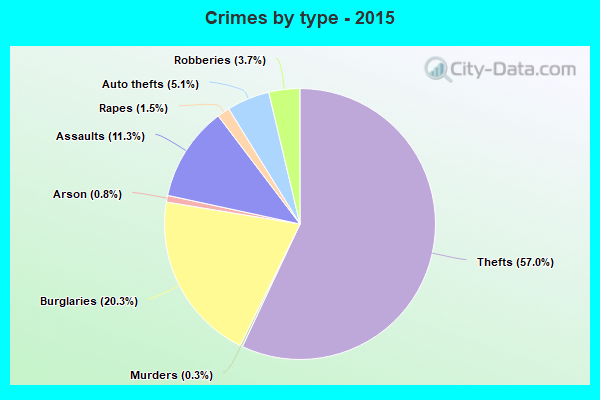 Crimes by type - 2015