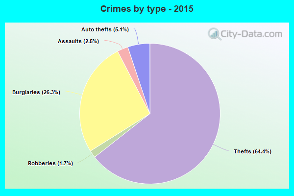 Crimes by type - 2015