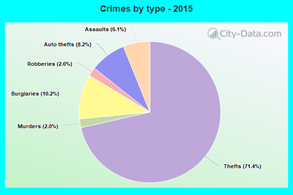 Crimes by type - 2015