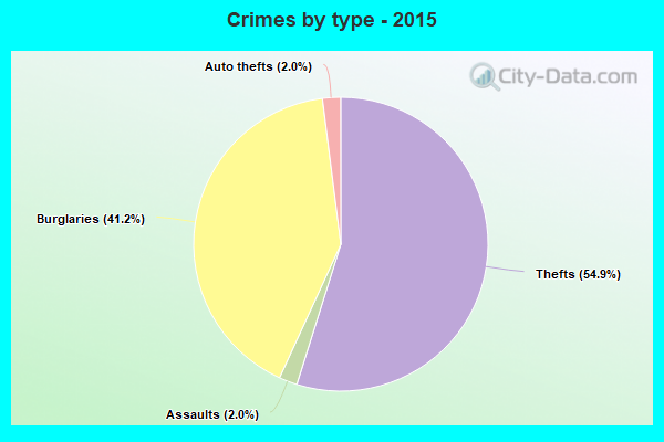 Crimes by type - 2015