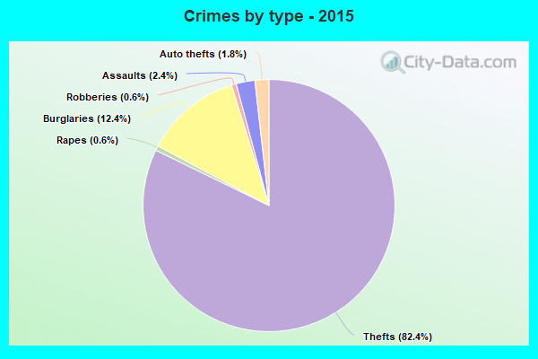 Crimes by type - 2015