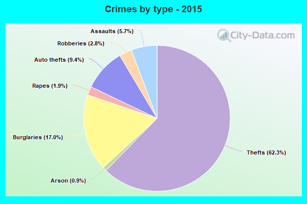 Crimes by type - 2015