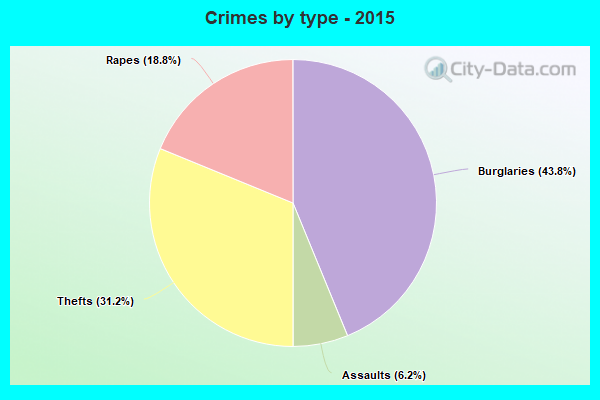 Crimes by type - 2015