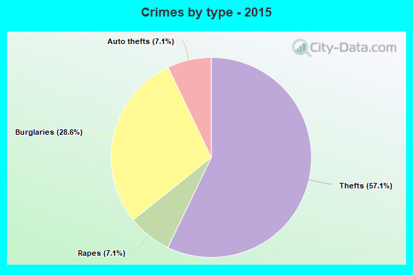 Crimes by type - 2015