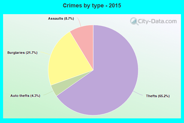 Crimes by type - 2015