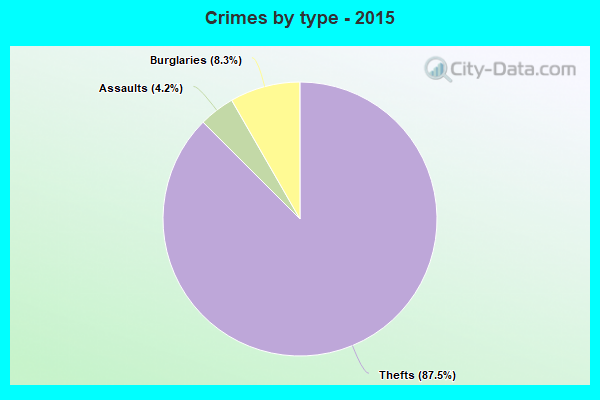 Crimes by type - 2015