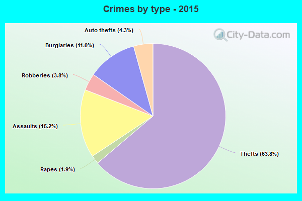 Crimes by type - 2015