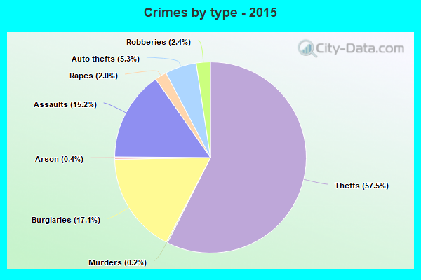 Crimes by type - 2015