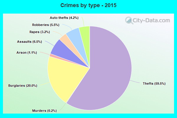 Crimes by type - 2015