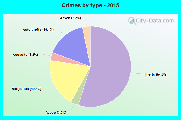 Crimes by type - 2015