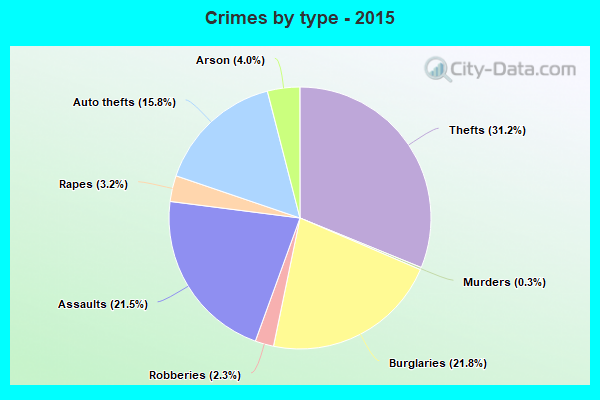 Crimes by type - 2015