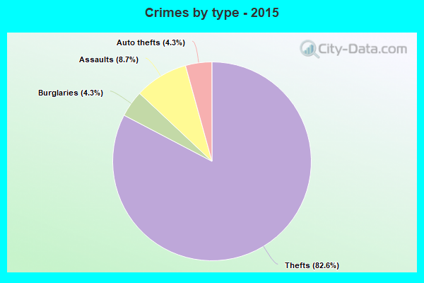 Crimes by type - 2015