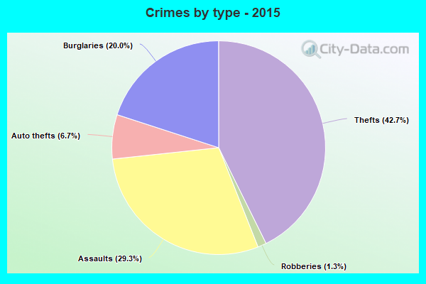 Crimes by type - 2015