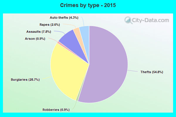 Crimes by type - 2015