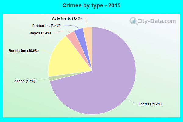 Crimes by type - 2015