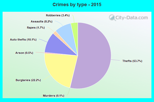 Crimes by type - 2015