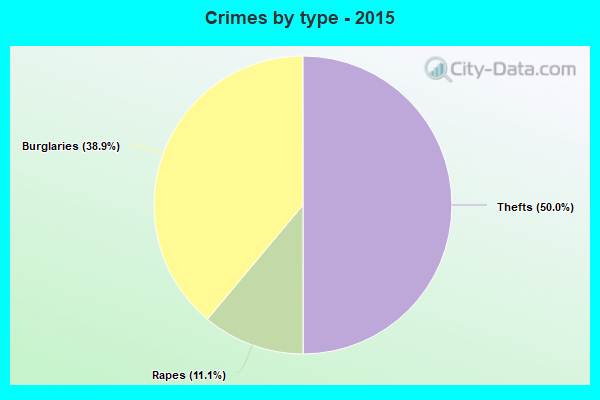 Crimes by type - 2015